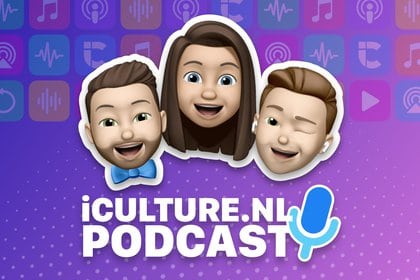 iCulture podcast met hosts Elger, Gonny en Benjamin als memoji