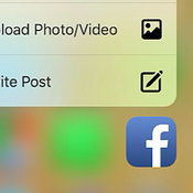 Facebook voegt 3D Touch-ondersteuning toe aan iOS-app
