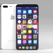 iPhone 8 concept met functiepaneel laat zien wat er mogelijk is