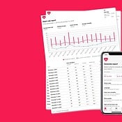 Heart Reports maakt een PDF-rapport van je hartslagmetingen