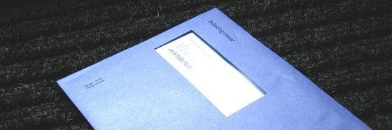 Belastingdienst envelope op deurmat