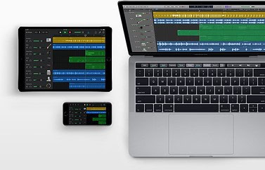 GarageBand op iPhone, iPad en Mac