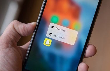 Snapchat 3D Touch