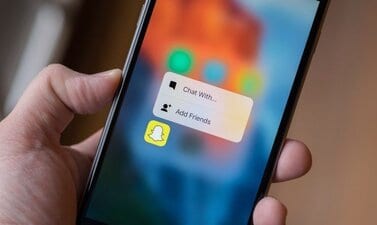 Snapchat 3D Touch