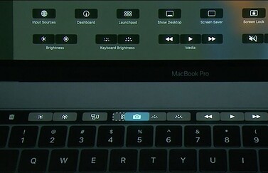 Touch Bar in MacBook Pro aanpassen.