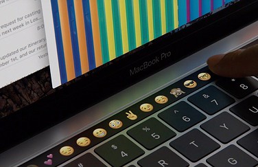 Touch Bar met emoji