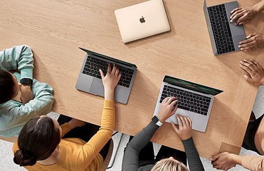 Apple Store: MacBook-gebruikers tijdens workshop