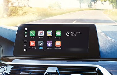 CarPlay in BMW met abonnement.