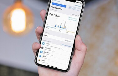 Schermtijd op de iPhone.