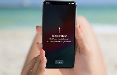 iPhone oververhit en afkoelen.