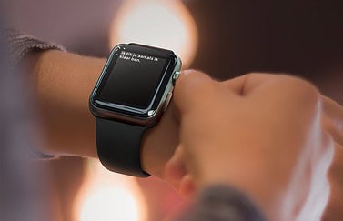 Apple Watch aantikken en wachten