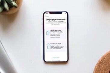 iPhone-gegevens overzetten.