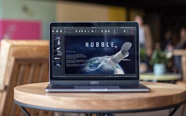 Microsoft Office met dark mode op de Mac.