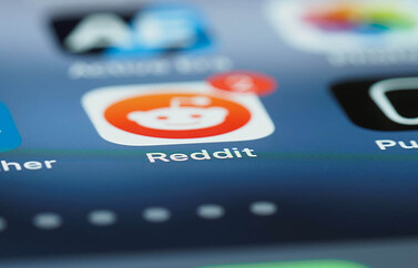 Reddit icoon op iPhone