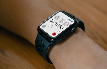 Stopwatch op Apple Watch met watchOS 10