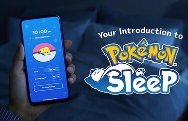 Pokémon Sleep app op smartphone en logo