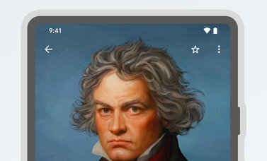 Beethoven in Apple Music Classical-app