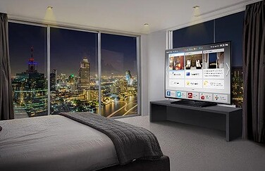 Samsung tv in hotelkamer