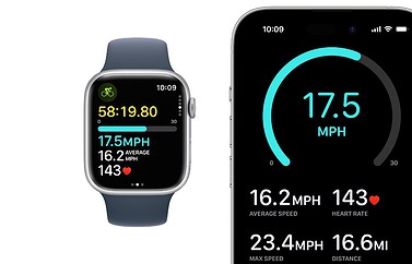 Fietsen met Apple Watch: weergave op iPhone in iOS 17