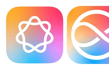 Apple AI logo en Siri-icoon
