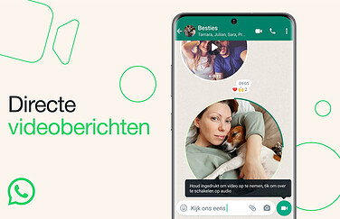 Directe videoberichten WhatsApp