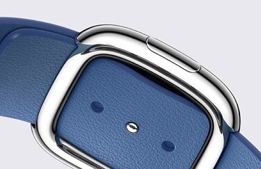 Apple Watch leren bandje met moderne gesp en magnetische sluiting