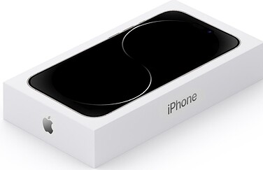 Render van iPhone 15 Pro verpakking