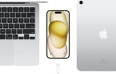 iPhone usb-c met Mac en iPad