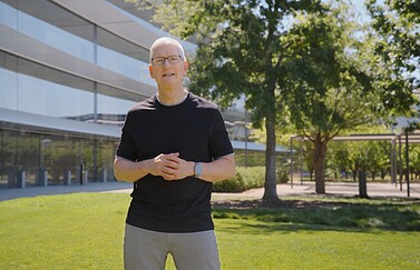 Tim Cook op Apple Park