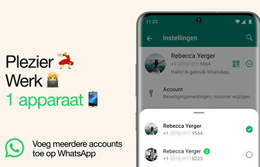 WhatsApp met meerdere accounts