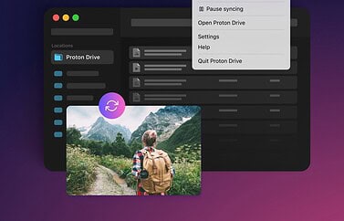 Proton Drive op de Mac