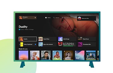 Spotify tv-app update van 2023 met nieuw design