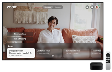 Videobellen met Zoom op de Apple TV