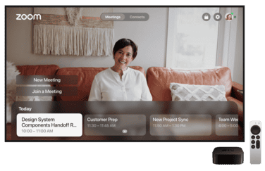 Videobellen met Zoom op de Apple TV