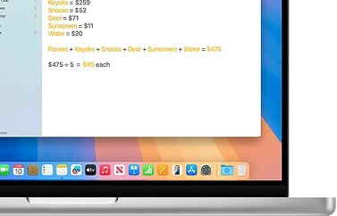Math Notes in Notities in macOS Sequoia