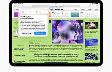 iPadOS 18 vernieuwde Reader in Safari