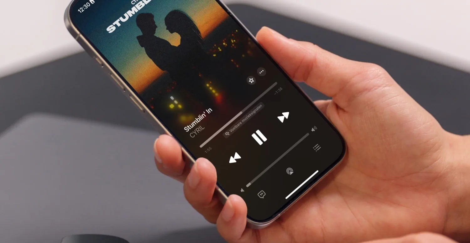 Voelbare muzieksignalen: iPhone trillingen in Apple Music