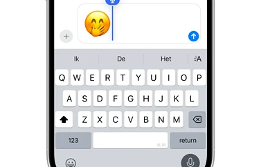 Emoji dicteren in het Nederlands in iOS 18