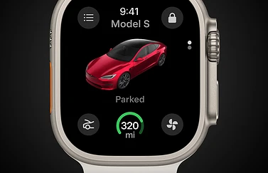 Tesla-app op Apple Watch
