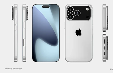 iPhone 17 Pro renders alle hoeken