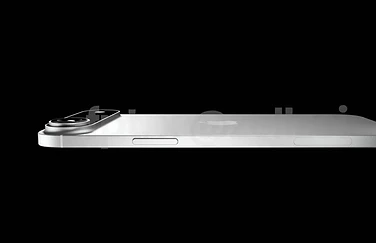 iPhone 17 Air render liggend
