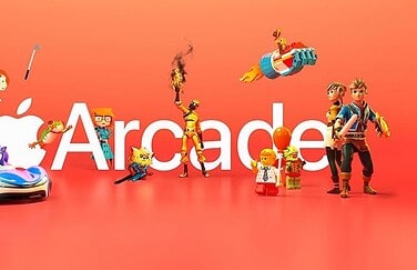 Apple Arcade logo oranje.