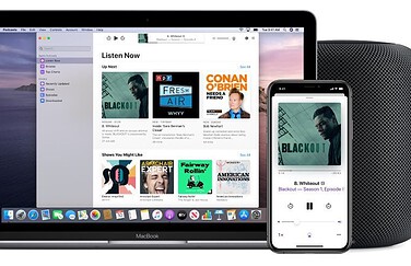 Podcasts-app op de Mac