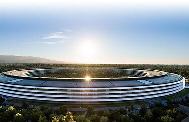 Apple Park ruimteschip hoofdkantoor Cupertino