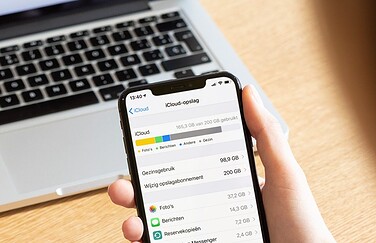 iCloud opslag bekijken.