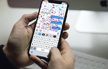 iMessage confetti.