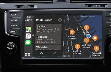 CarPlay Kaarten-app.