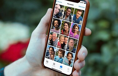 Personen in Foto's-app op iPhone.