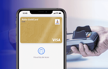Rabobank creditcard in Apple Pay.