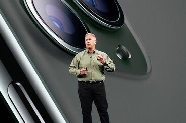 Phil Schiller tijdens een keynote